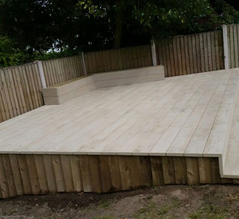 Wooden decking in Brentwood